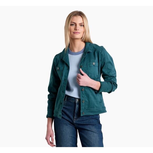 Kuhl Kultivatr Jacket in Everglade Green Stretch Twill Versatile Size XS NEW - Picture 1 of 13